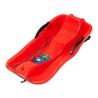 Sanki dziecięce z hamulcem ślizg plastikowy Skipper czerwone