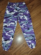 Spodnie damskie bojówki moro 38/40