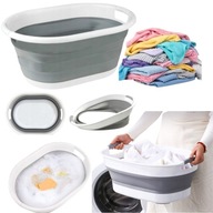 KOSZ MISKA NA PRANIE WANIENKA MIEDNICA TURYSTYCZNA SILIKONOWA SKŁADANA DUŻA