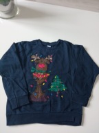 Dziecięca bluza bawełniana przez głowę r 122-128