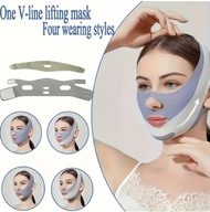 BANDAŻ V-LINE, MASKA DO TWARZY | MODELUJĄCY BANDAŻ UJĘDRNIAJĄCY, SZARY