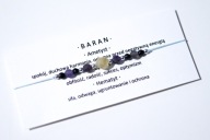 Bransoletka znak zodiaku Baran naturalne kamienie