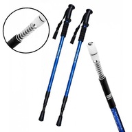 KIJKI TRENINGOWE Nordic Walking regulowane teleskopowe Anti-Shock 2 szt