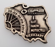Znaczek, odznaka, blacha zlotowa, motocyklowa No.1826