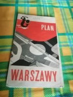 Warszawa stary plan miasta autobusy tramwaj