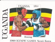Uganda 1987 ** cena 6,50 zł kat.4€ - sport, IO Seul