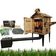 WĘDZARNIA DREWANIANA HERBORG XXL BARDZO DUŻA DO WĘDZENIA NAJNOWSZY MODEL