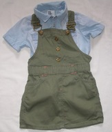 H&M koszula jeansowa + spódniczka 2-3 lata