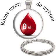 Brelok do kluczy/ka - Grupa Krwi - ozdobna zawieszka plecak portwel - MP.01