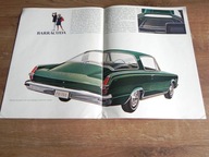 Plymouth 1966 USA program cała gama prospekt folder katalog broszura