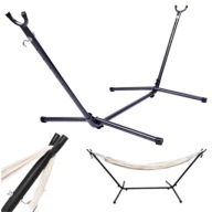 STELAŻ NA HAMAK STOJAK OGRODOWY DO HAMAKA DWUOSOBOWY ZE STELAŻEM POD 300KG