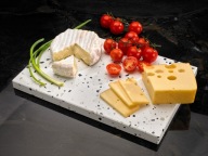 Kamienna deska do krojenia Diresco Terazzo White - MADE IN POLAND