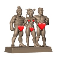 Geisha Naughty Diorama ver 1 Pinup RPG Druk 3D NSFW