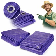 PLANDEKA OCHRONNA WODOODPORNA WZMACNIANA PŁACHTA NIEBIESKA 2 X3 M SOLIDNA