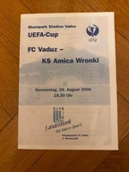 PROGRAM FC VADUZ-AMICA WRONKI 2000 R