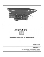 Sulky DPX 24 (1500, 1800, 2100) - instrukcja obsługi rozsiewacza PL
