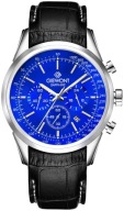 Zegarek Męski Giewont Chronograph Sapphire Srebrno Niebieski GW7650-A3