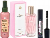 Yves Rocher 1 x Mon Evidence woda perf. + Tusz Limitowany + Mleczko - włosy