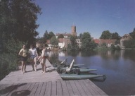 ŁAGÓW - ZAMEK - JEZIORO - POMOST - ROWER WODNY