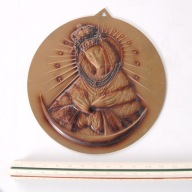 DUŻY ryngraf Matka Boska Ostrobramska l. 20/30 XX w. sygn. SAPYŁO