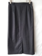 Spódnica szara maxi z cienkiej wełny(96%) - 38/40