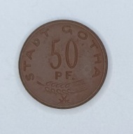GOTHA - 50 PFENNIG 1921 - porcelana