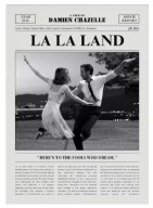 Plakat „Movie Times” – Minimalistyczny Plakat Filmowy w Stylu Gazety