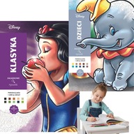 ART THERAPY DISNEY KOLOROWANKA ANTYSTRESOWA MALOWANIE PO NUMERACH ZESTAW