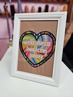 Obraz: Kolorowe serce WOŚP-we - haft maszynowy