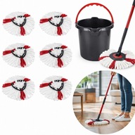 ZESTAW WKŁADÓW DO MOPA OBROTOWEGO MIKROFIBRA 6SZT ZAMIENNIK VILEDA