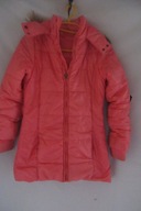 PŁASZCZYK OCIEPLANY Z KAPTUREM PIKOWANY ROZM 152