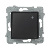 Wyłącznik krzyżowy Podtynkowy Polmark czarny ŁP-4Q/M.CZ