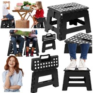 STOŁEK SKŁADANY ANTYPOŚLIZGOWY eHokery AMIGO CZARNY – 120 KG STOLIK - STÓŁ