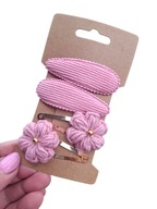 Spinki do włosów szydełkowe kwiatki 4 szt.