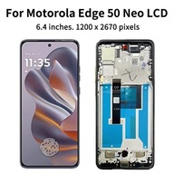 MOTOROLA EDGE 50 NEO XT2409 WYŚWIETLACZ AMOLED Z RAMKĄ-4 kolory