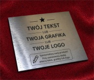 Tabliczki grawerowane laserowo na laminacie - dowolny tekst i grafika