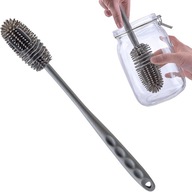 SZCZOTKA SILIKONOWA DO BUTELEK KUBKÓW DŁUGA MIĘKKA ELASTYCZNA