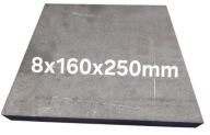 Blacha stalowa płaskownik formatka z blachy 8mm 160x250mm