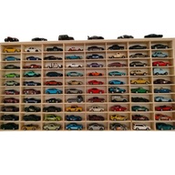 PÓŁKA NA HOT WHEELS AUTKA ORGANIZER RESORAKI TYPU SKLEJKA PREMIUM 80 miejsc