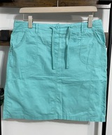 247 miętowa spódnica mini klasyczna prosta kieszonki Authentic XXL