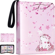 ALBUM NA KARTY KOLEKCJONERSKIE 440 KART ETUI SEGREGATOR BINDER RÓŻOWY TCG