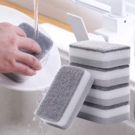 Gąbka kuchenna do naczyń 3 warstwy mocna zmywak do kuchni 11x7cm 5 sztuk