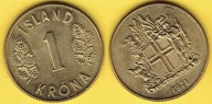 ISLANDIA 1 KRONA 1971 r.