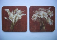 Podkładki pod szklankę - Lilie, Kalla