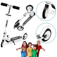 Hulajnoga Dwukołowa Dla Dzieci Biała Rosnąca Razem z Dzieckiem Do 50kg.