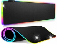 PODKŁADKA GAMINGOWA RGB XXL 90x40 PODŚWIETLANA USB POD MYSZ I KLAWIATURĘ