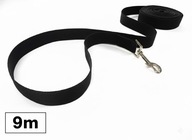 Smycz Treningowa Linka dla Psa TAŚMA Długa MOCNA do Nauki Przywołania 9m