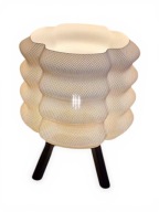 LAMPA STOŁOWA NODUS LAMPKA NOCNA BIAŁA CIEPŁA DESIGN NOWOCZESNA