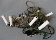 Polskie Przedwojenne LAMPKI CHOINKOWE PORCELANA ĆMIELÓW