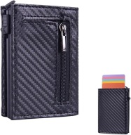 P20622 Portfel Slim RFID Aluminiowy Etui na Karty Czarny